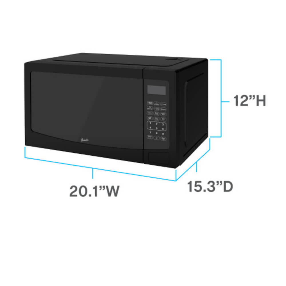 Avanti MT115V1B 1.1 Cu. Ft. Black Countertop Microwave