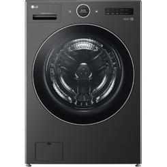 LG WM6998HBA 5 Cu. Ft. Black Steel Front Load All-In-One Washer/Dryer Combo