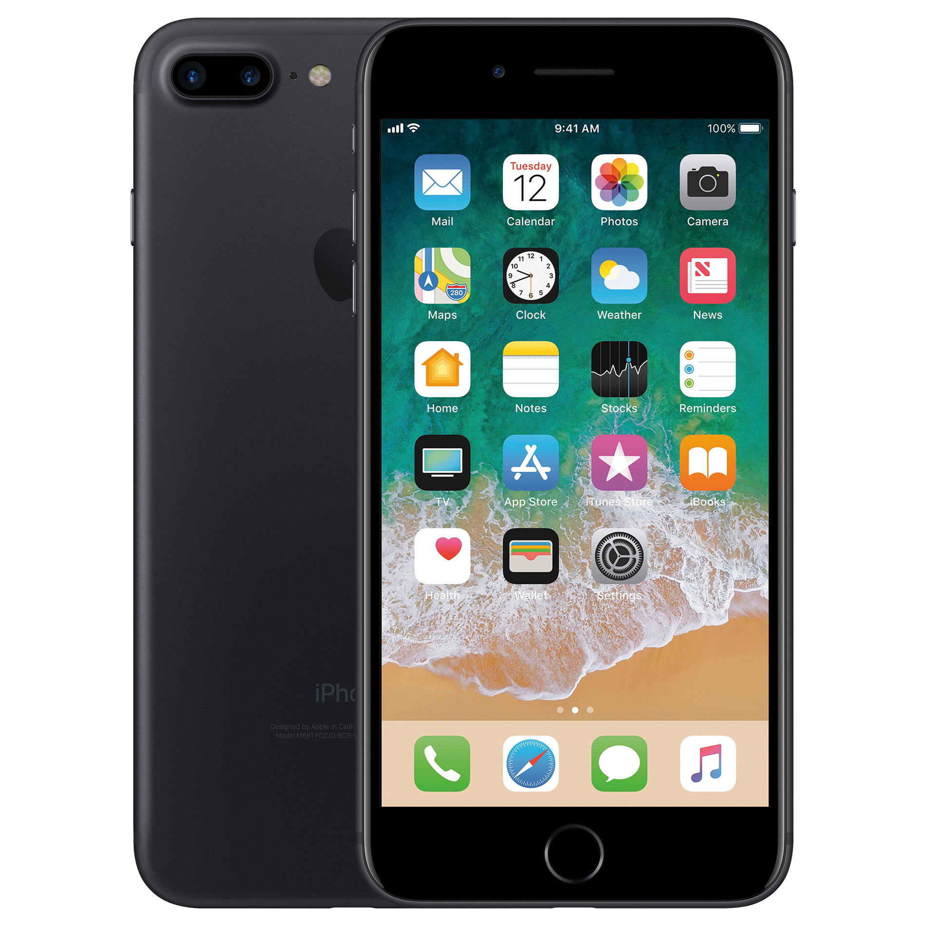 Apple Iphone 7 Plus 128 Gb Black Fully Unlocked Gsm And Cdma Compatible Refurbished