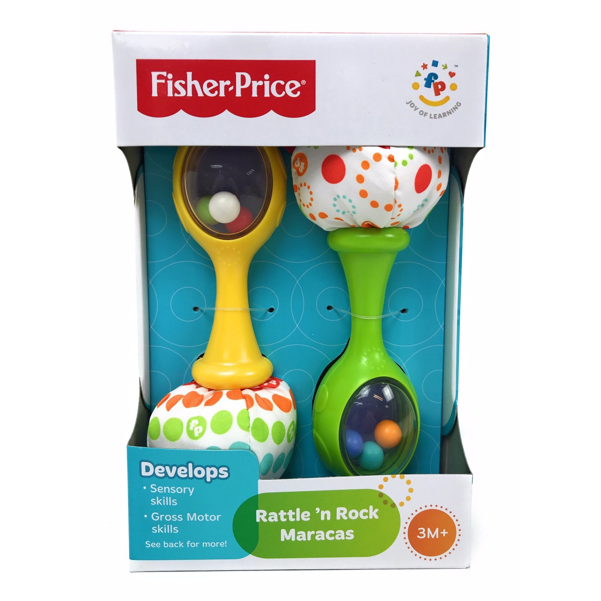 Fisher-Price BLT33 Fisher Price Develops Rattle'n Rock Maracas,  Green/Yellow [Standard Packaging]