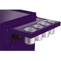 Viper Tool Storage V2SPU 18G Steel Folding Side Shelf With Power Strip/Usb Purple