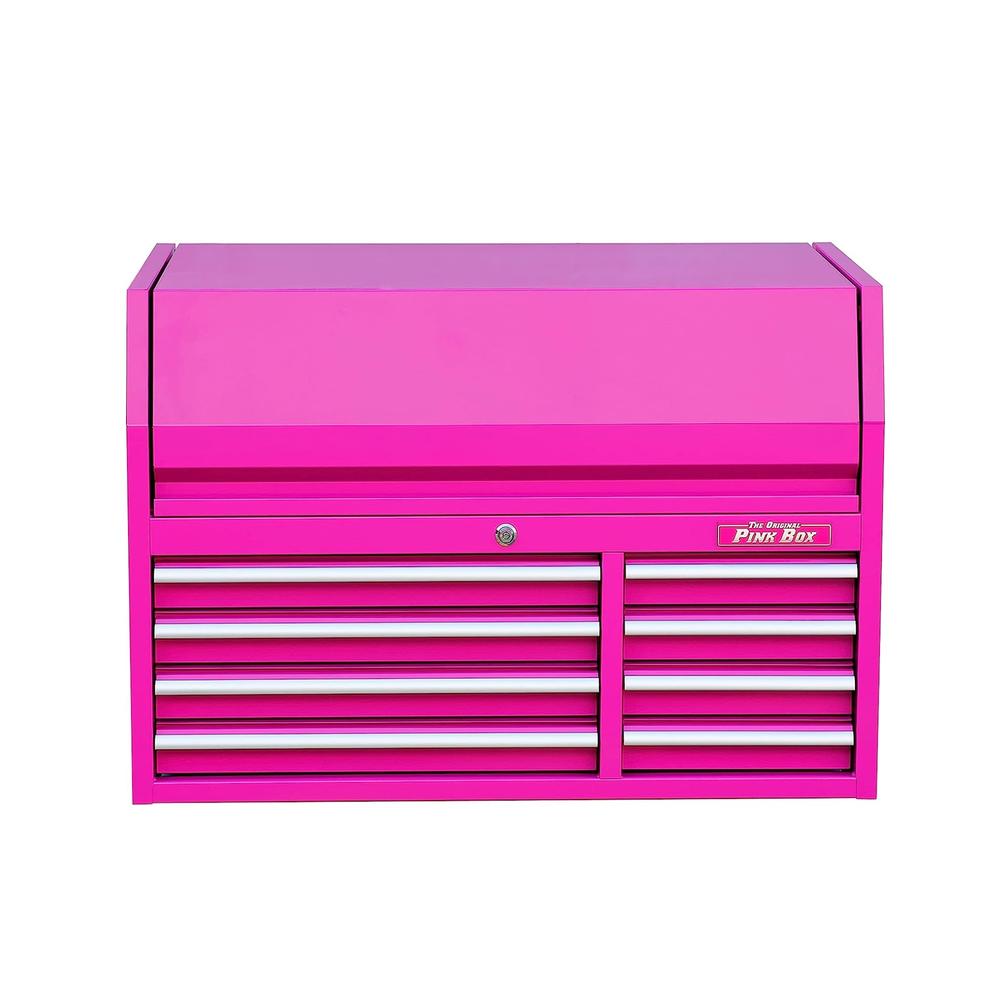 The Original Pink Box PB4108C The Original Pink Box 41-Inch 8-Drawer Steel Top Chest, Pink
