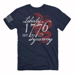 Buck Wear Liberty in 1776 Not Tyranny Short Sleeve T-Shirt Buck Wear