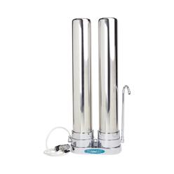 Crystal Quest Double Cartridge Countertop Water Filter System, 80,000 Gallon Capacity