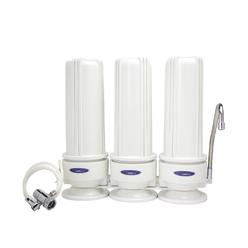 Crystal Quest SMART Countertop Water Filter System, Triple, White