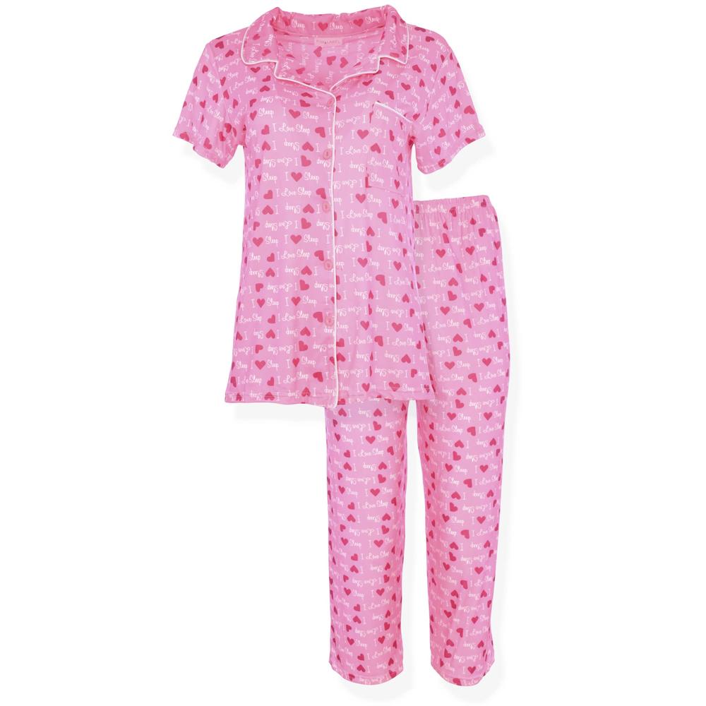 JEFFRICO Womens Pajamas For Women Ankle Length Set Sleepwear Soft Pajamas