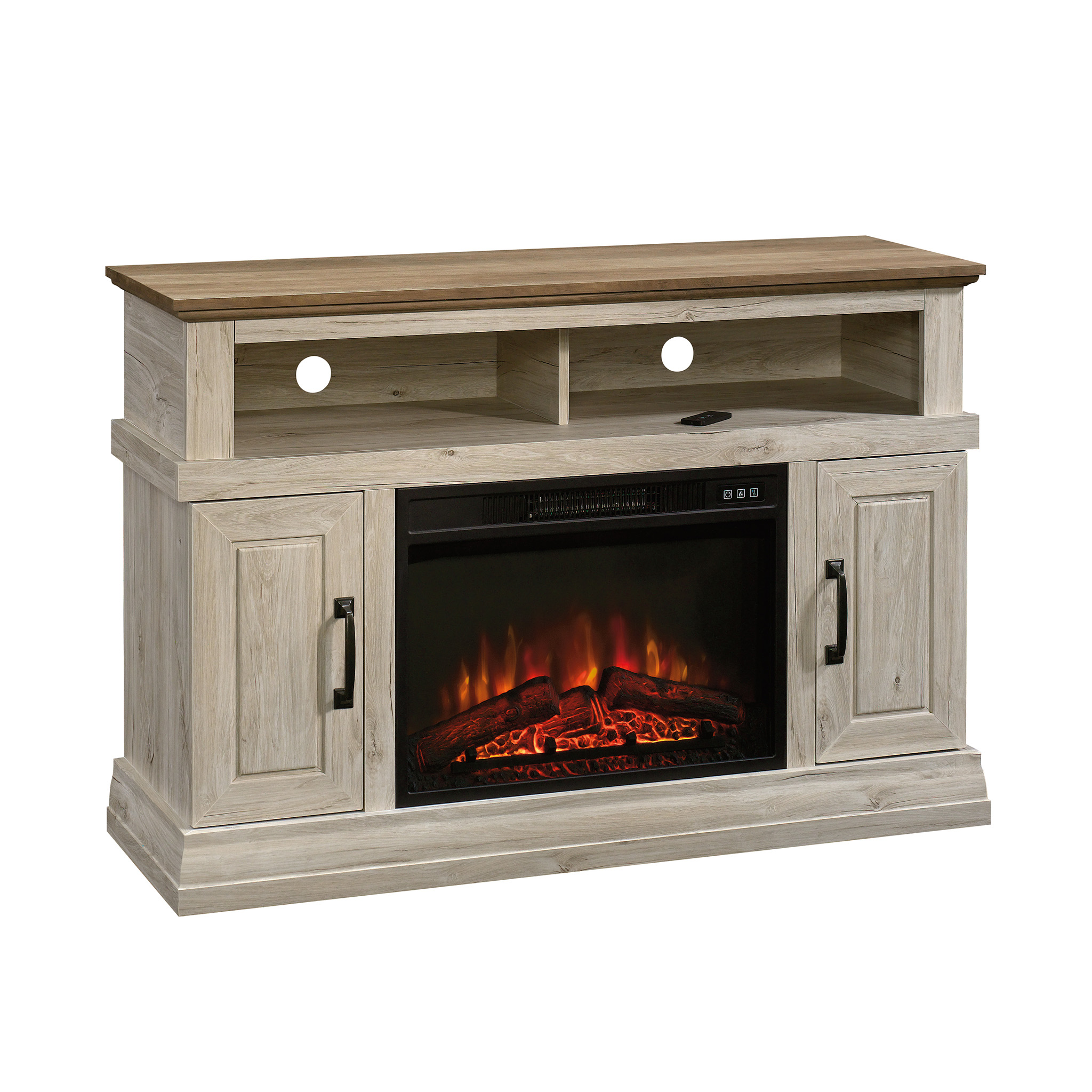 Sauder Select Media Fireplace, Chalk Oak™ finish (# 426163)