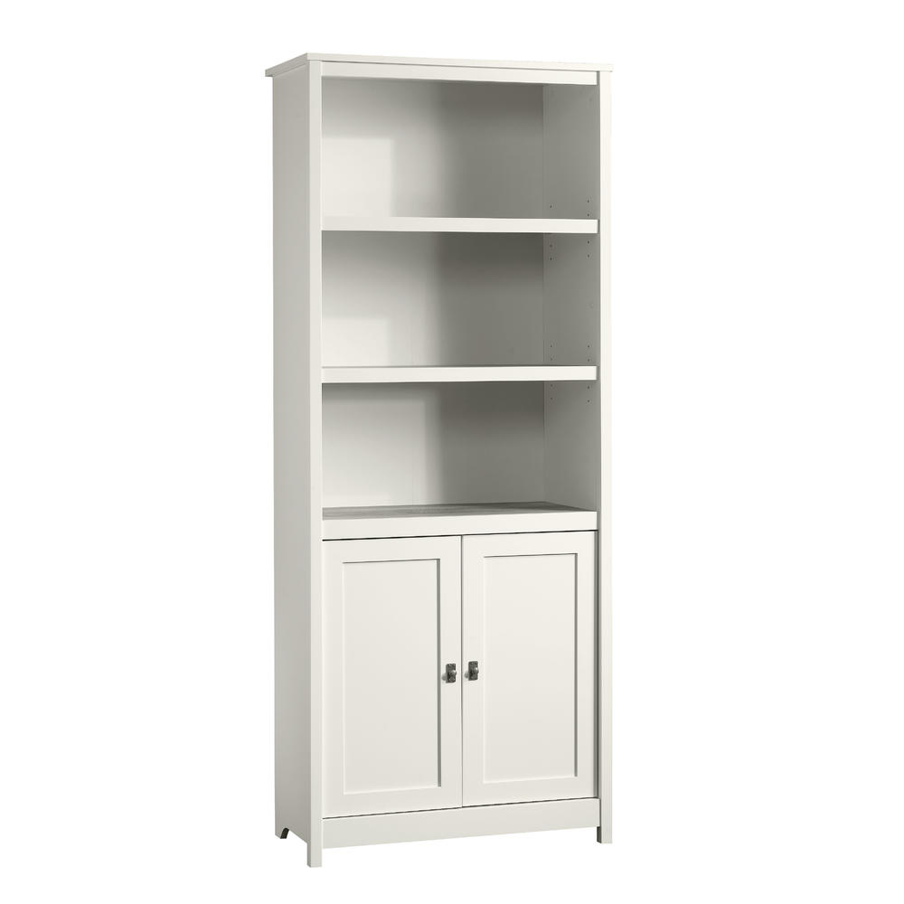 Sauder Cottage Road® Library With Doors, Soft White® finish (# 417593)