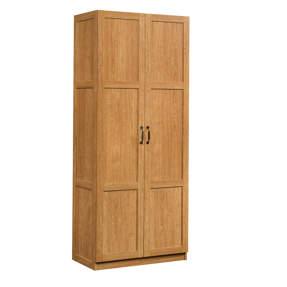 Sauder Select Storage Cabinet, Highland Oak finish (# 419188)