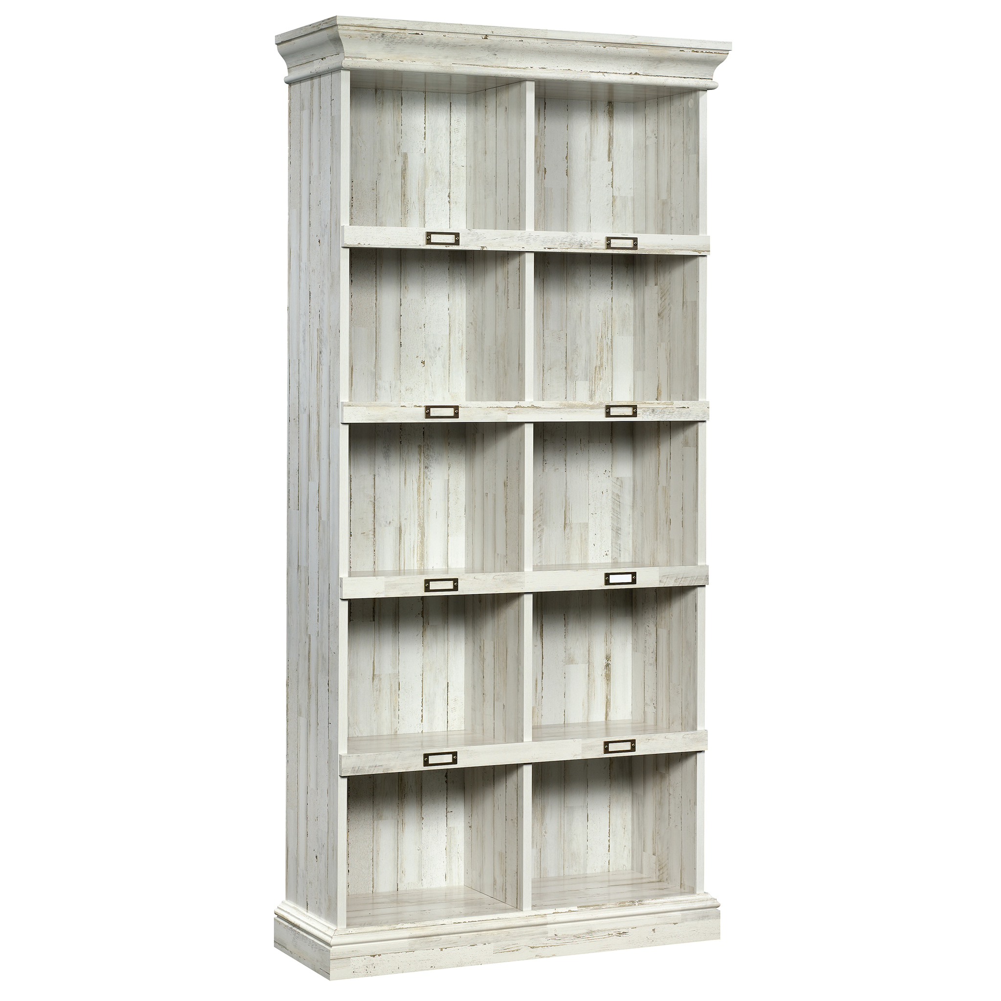 Sauder Barrister Lane® Tall Bookcase, White Plank® finish (# 423671)