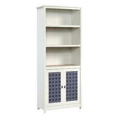 Sauder Cottage Road® Library With Doors, Soft White® finish (# 424153)