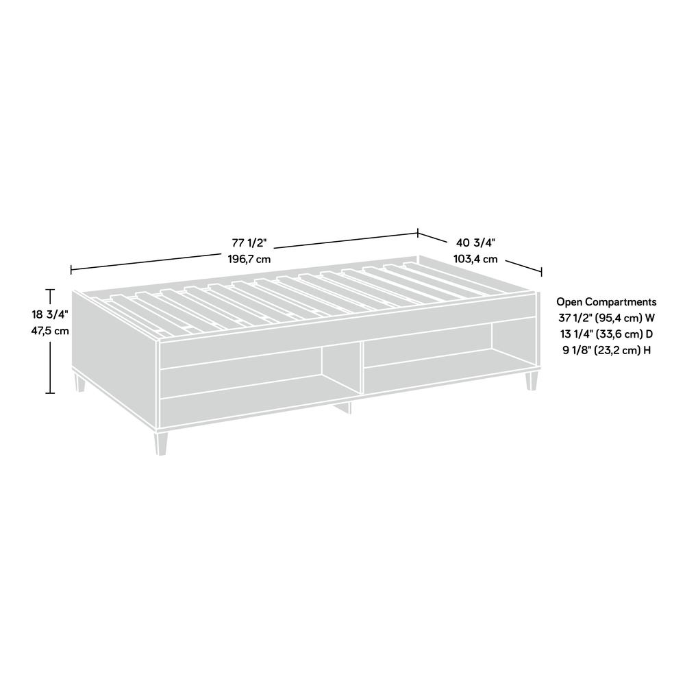 Sauder Willow Place® Twin Daybed W/Slats, Pacific Maple™ finish (# 427050)