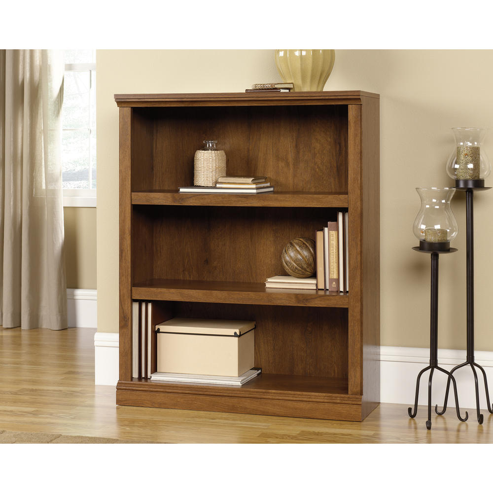 Sauder Select 3 Shelf Bookcase, Oiled Oak® finish (# 410372)