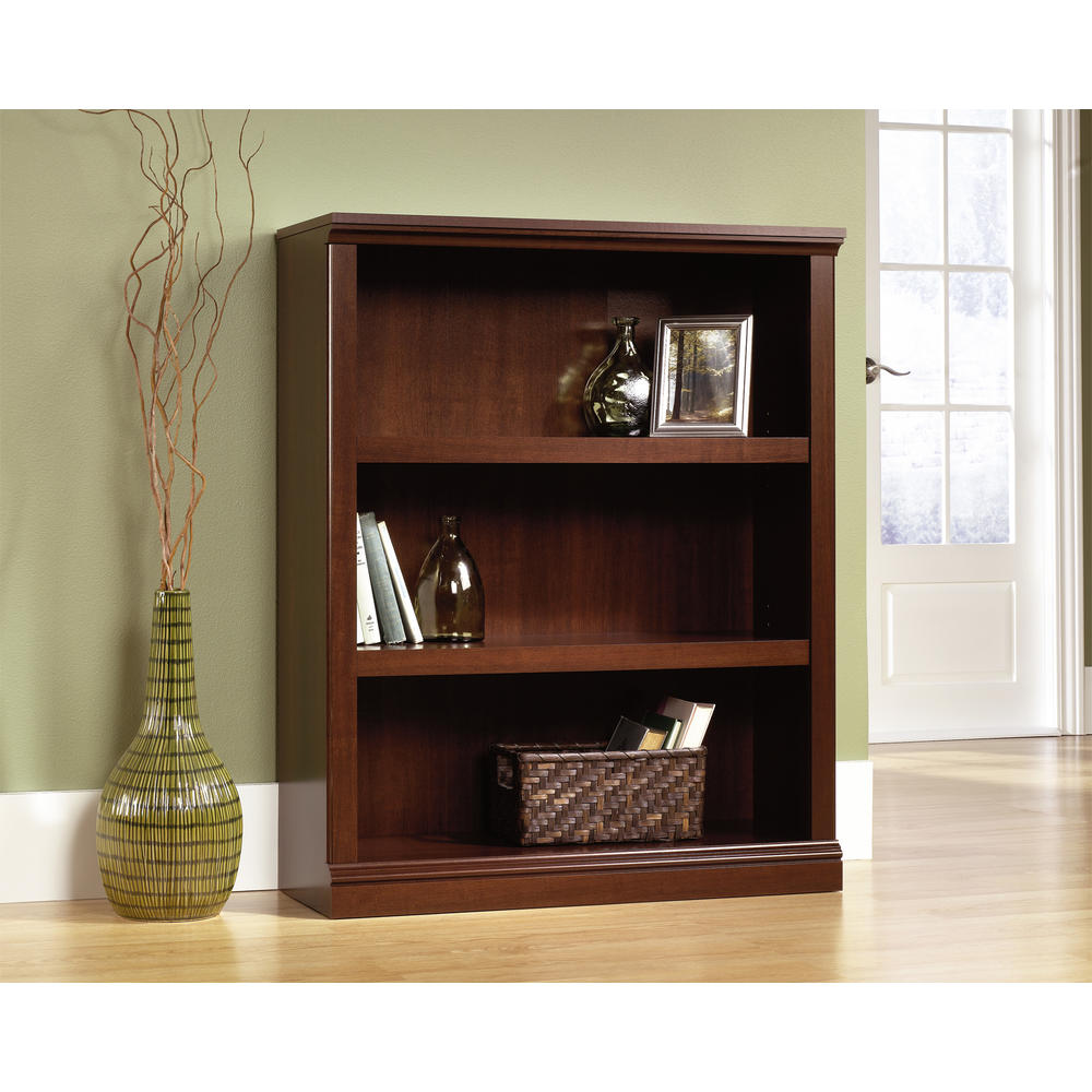 Sauder Select 3 Shelf Bookcase, Select Cherry finish (# 412808)