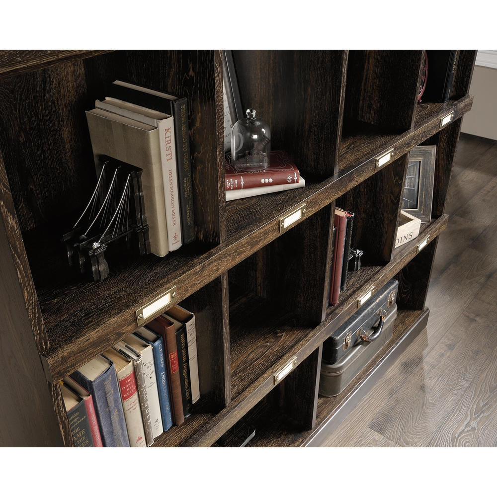 Sauder Barrister Lane® Bookcase, Iron Oak finish (# 422717)