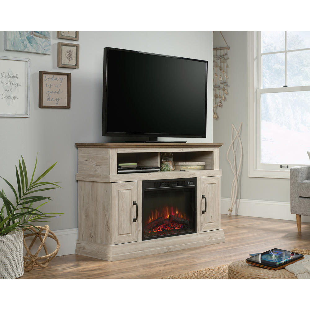 Sauder Select Media Fireplace, Chalk Oak™ finish (# 426163)