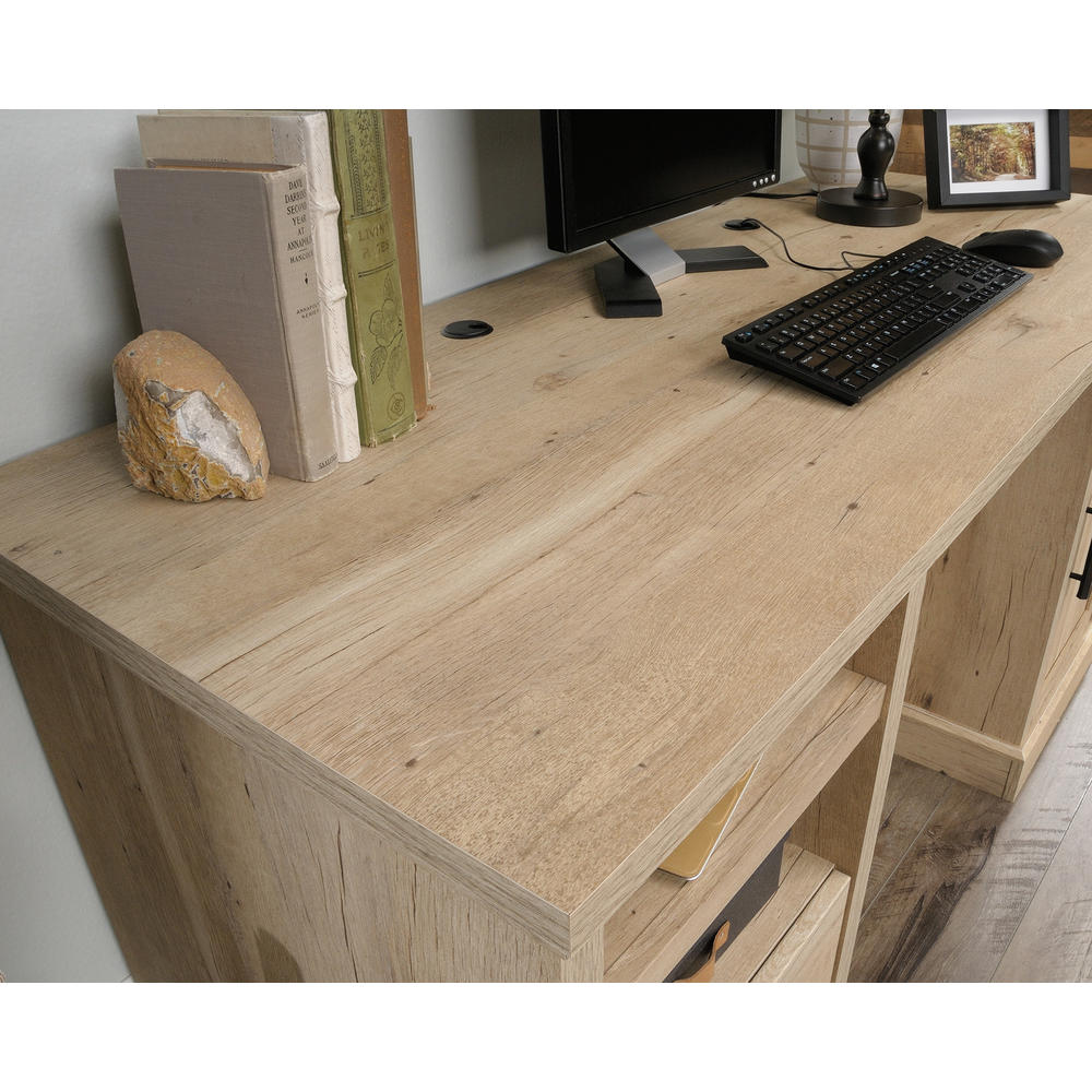 Sauder Aspen Post® Computer Desk, Prime Oak™ finish (# 427030)