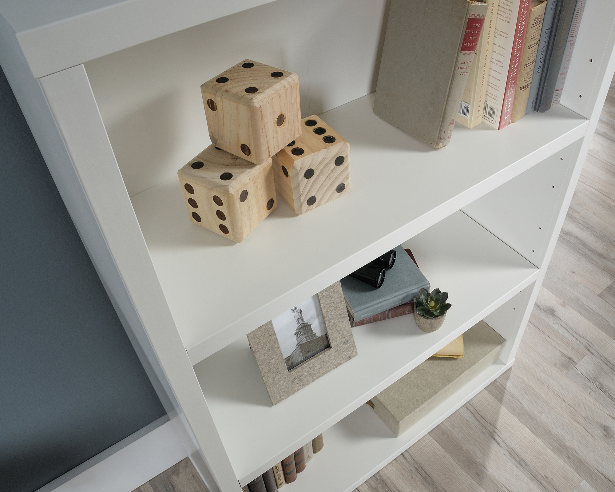 Sauder Select 3-Shelf Bookcase, Soft White® finish (# 427263)