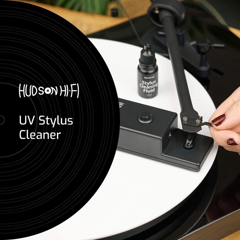 Hudson Hi-Fi Turntable UV Stylus Cleaner Vinyl Cleaning - Vinyl Stylus Needle Cleaner for Turntable Record Player - Anti