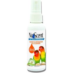 No Scent Bird Cage Cleaner Spray, Natural Aviary Freshener for Poop, Droppings, Urine & Secretions (2FL Oz)
