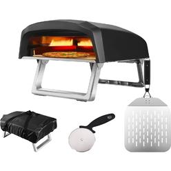 Commercial Chef Pizza Oven For Authentic Stone Baked Pizzas - Outdoor Gas Grill Pizza Maker - Portable Gas Pizza Oven with Foldable Perforated P