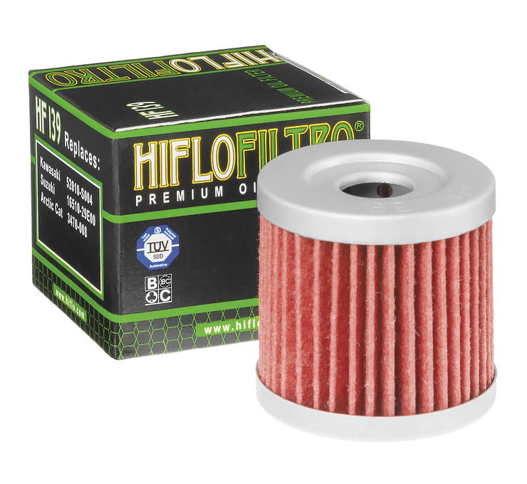 Hiflofiltro HF139 Oil Filter for Kawasaki KFX400 03-06