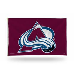 Rico 3' x 5' Maroon and Blue NHL Colorado Avalanche Rectangular Banner Flag