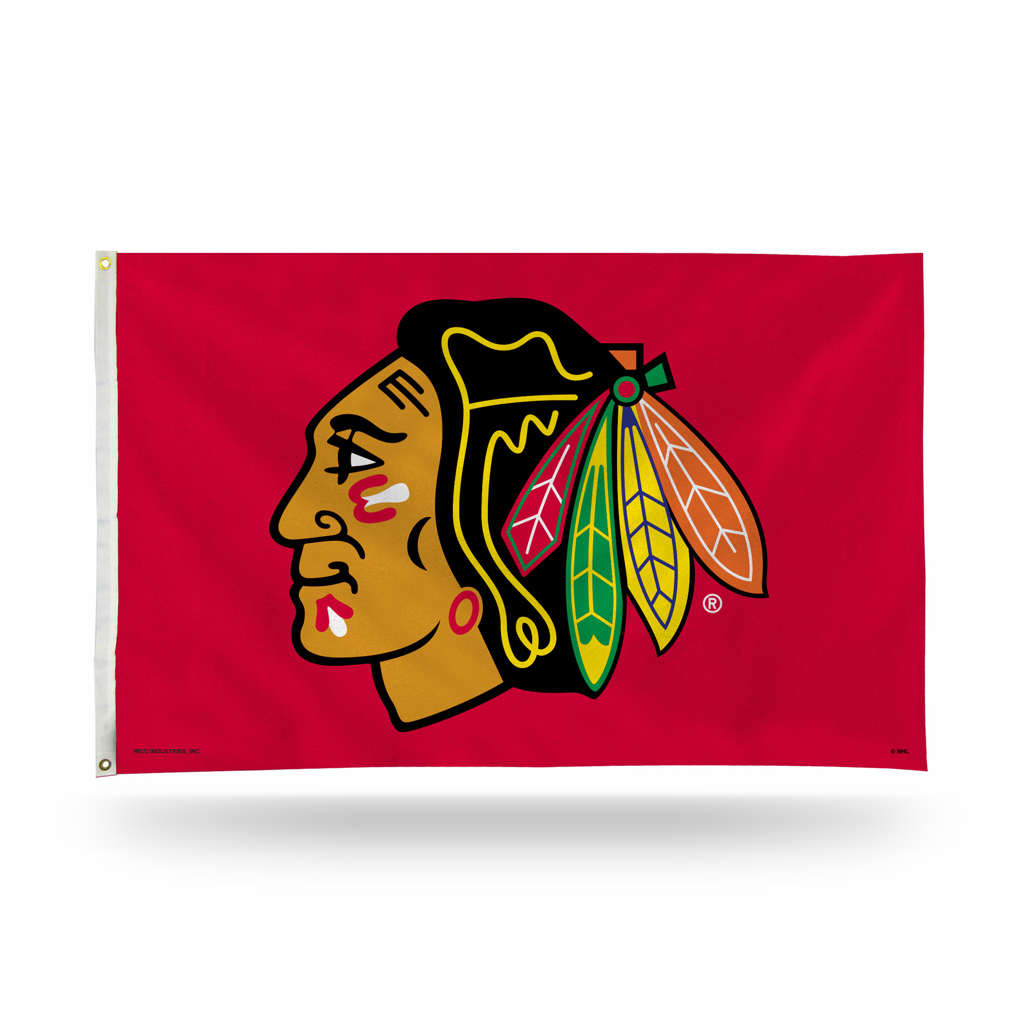 Rico Industries NHL Hockey Chicago Blackhawks Red 3' x 5' Banner Flag