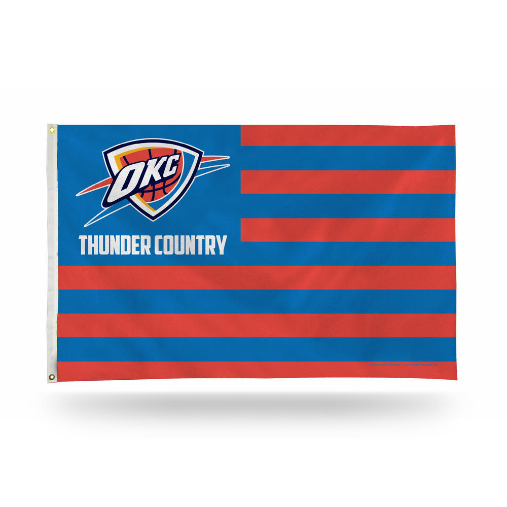 Rico Industries NBA Basketball Oklahoma City Thunder Country 3' x 5' Banner Flag