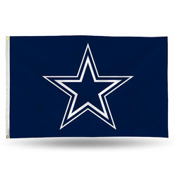 Rico Industries NFL Football Dallas Cowboys Blue 3' x 5' Banner Flag