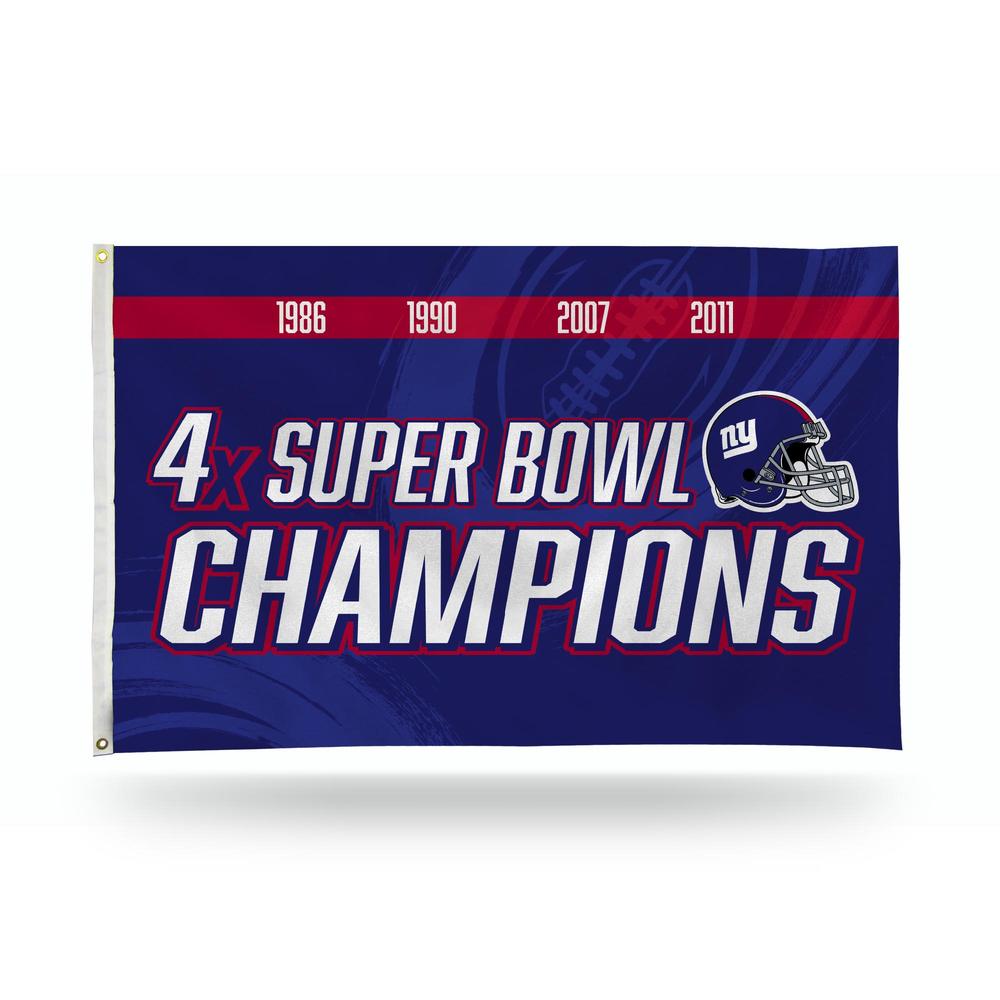 Rico Industries NFL Football New York Giants Multi Champ 3' x 5' Banner Flag