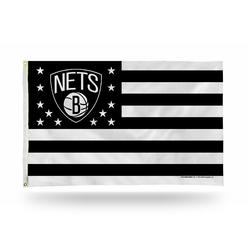 Rico Industries NBA Basketball Brooklyn Nets Stars and Stripes 3' x 5' Banner Flag
