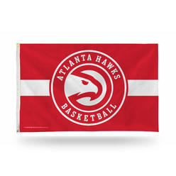 Rico Industries NBA Basketball Atlanta Hawks Red with White Stripe 3' x 5' Banner Flag