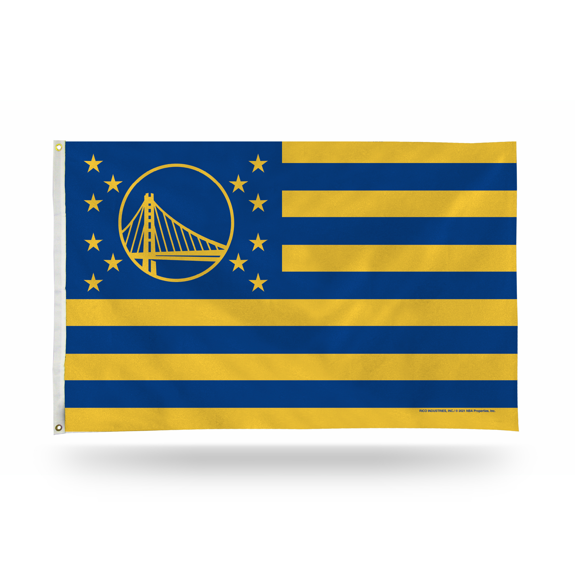 Rico Industries NBA Basketball Golden State Warriors Stars and Stripes 3' x 5' Banner Flag