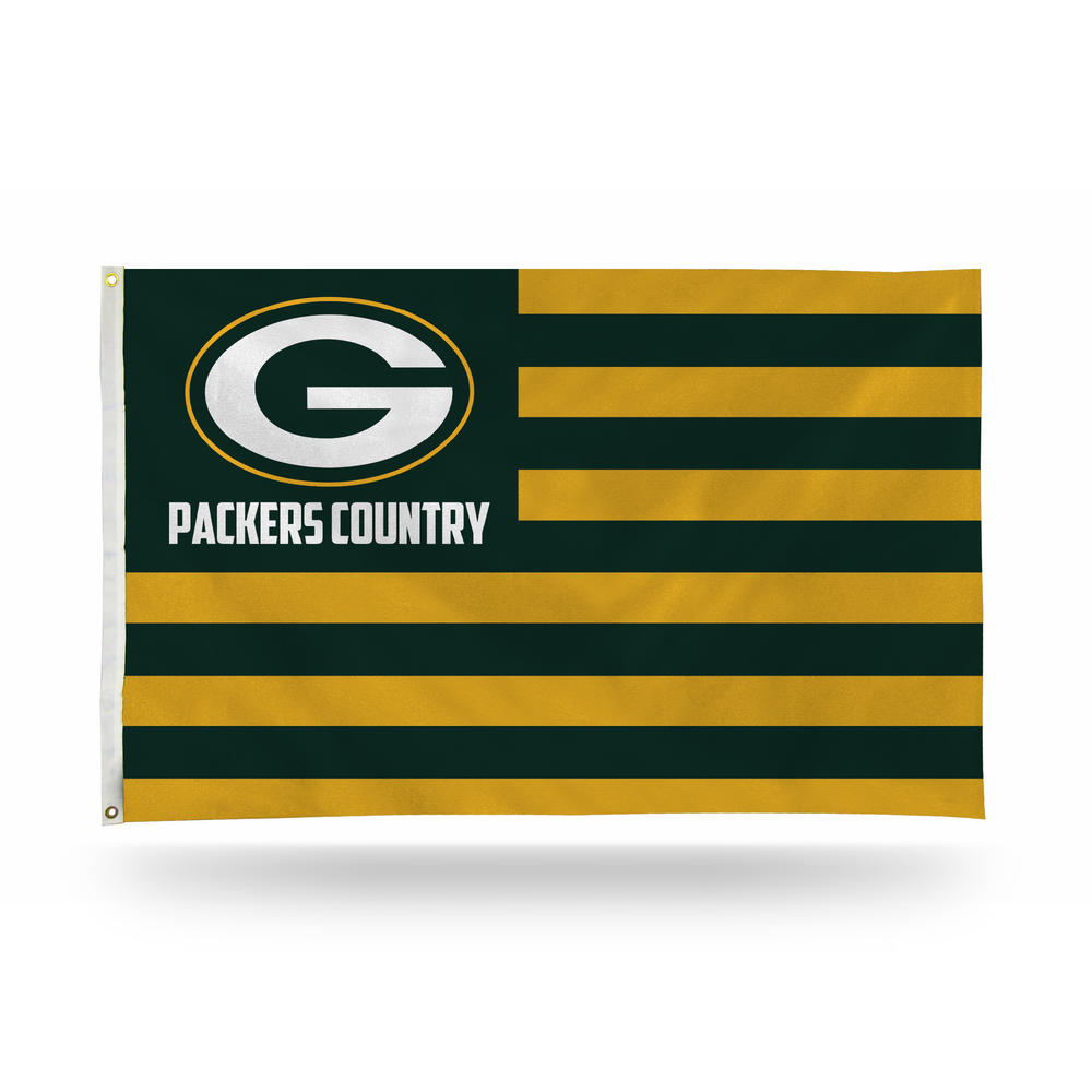Rico Industries NFL Football Green Bay Packers Country 3' x 5' Banner Flag