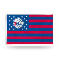 Rico Industries NBA Basketball Philadelphia 76ers Stars and Stripes 3' x 5' Banner Flag