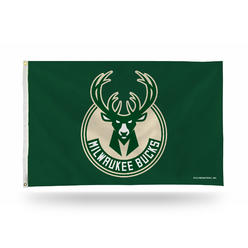 Rico Industries NBA Basketball Milwaukee Bucks Standard 3' x 5' Banner Flag