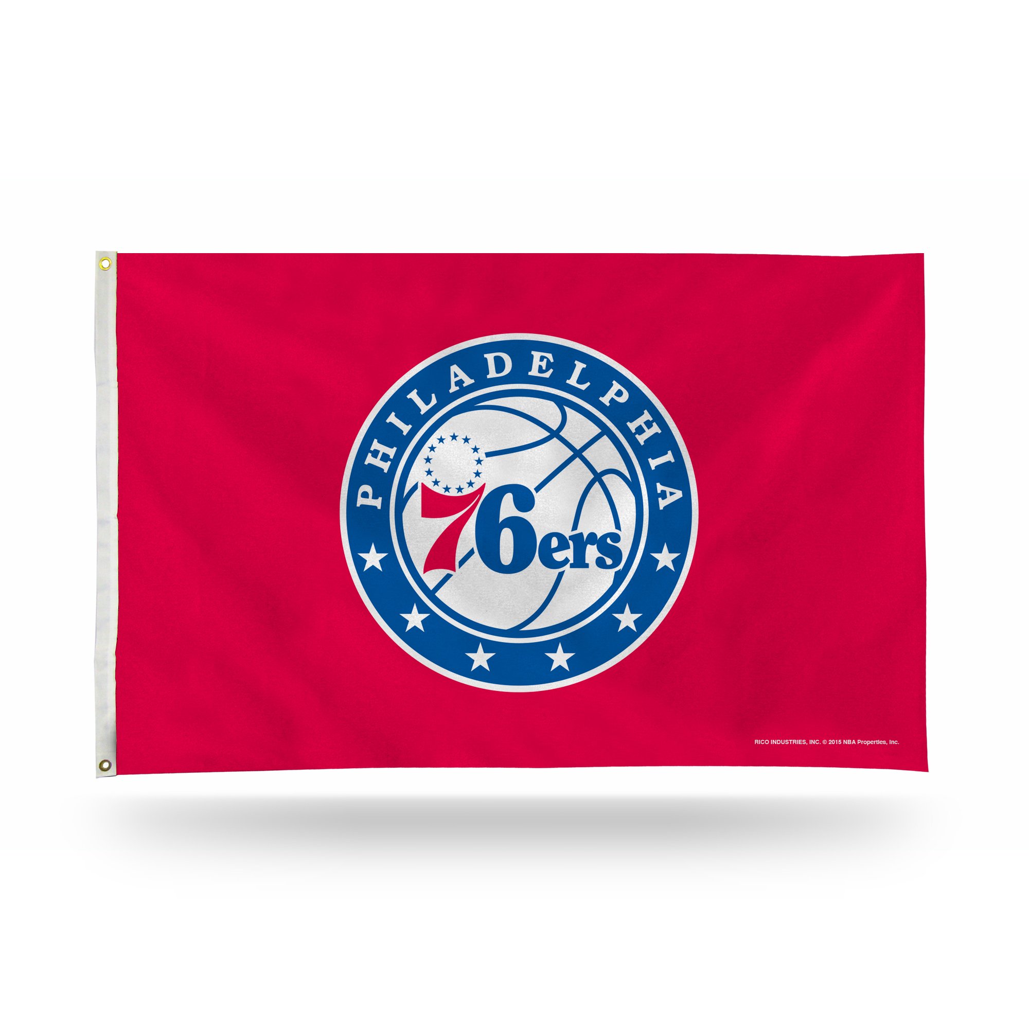 Rico 3' x 5' Blue and Pink NBA Philadelphia 76ers Rectangular Banner Flag