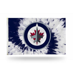 Rico Industries NHL Hockey Winnipeg Jets Tie Dye 3' x 5' Banner Flag