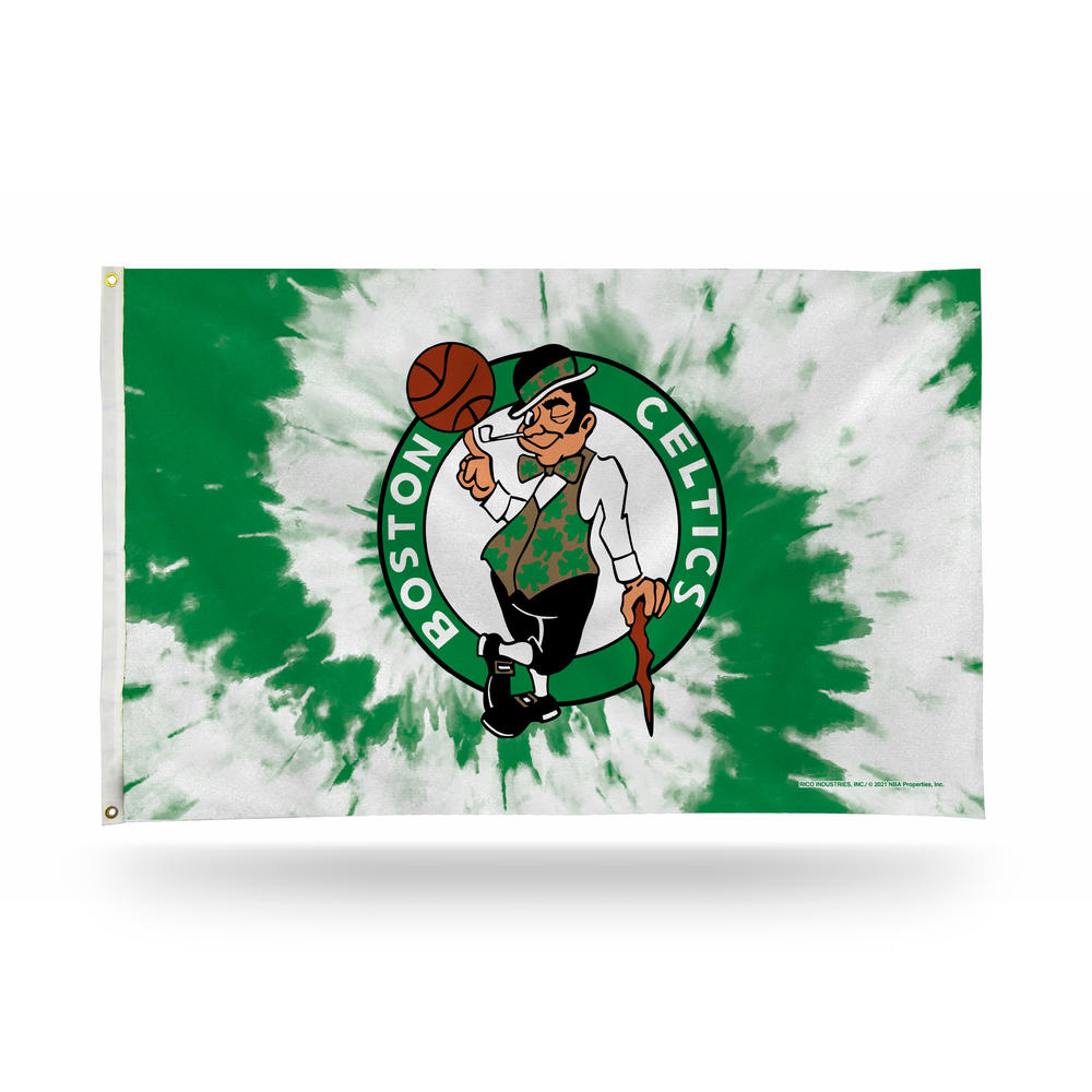 Rico Industries NBA Basketball Boston Celtics Tie-Dye 3' x 5' Banner Flag