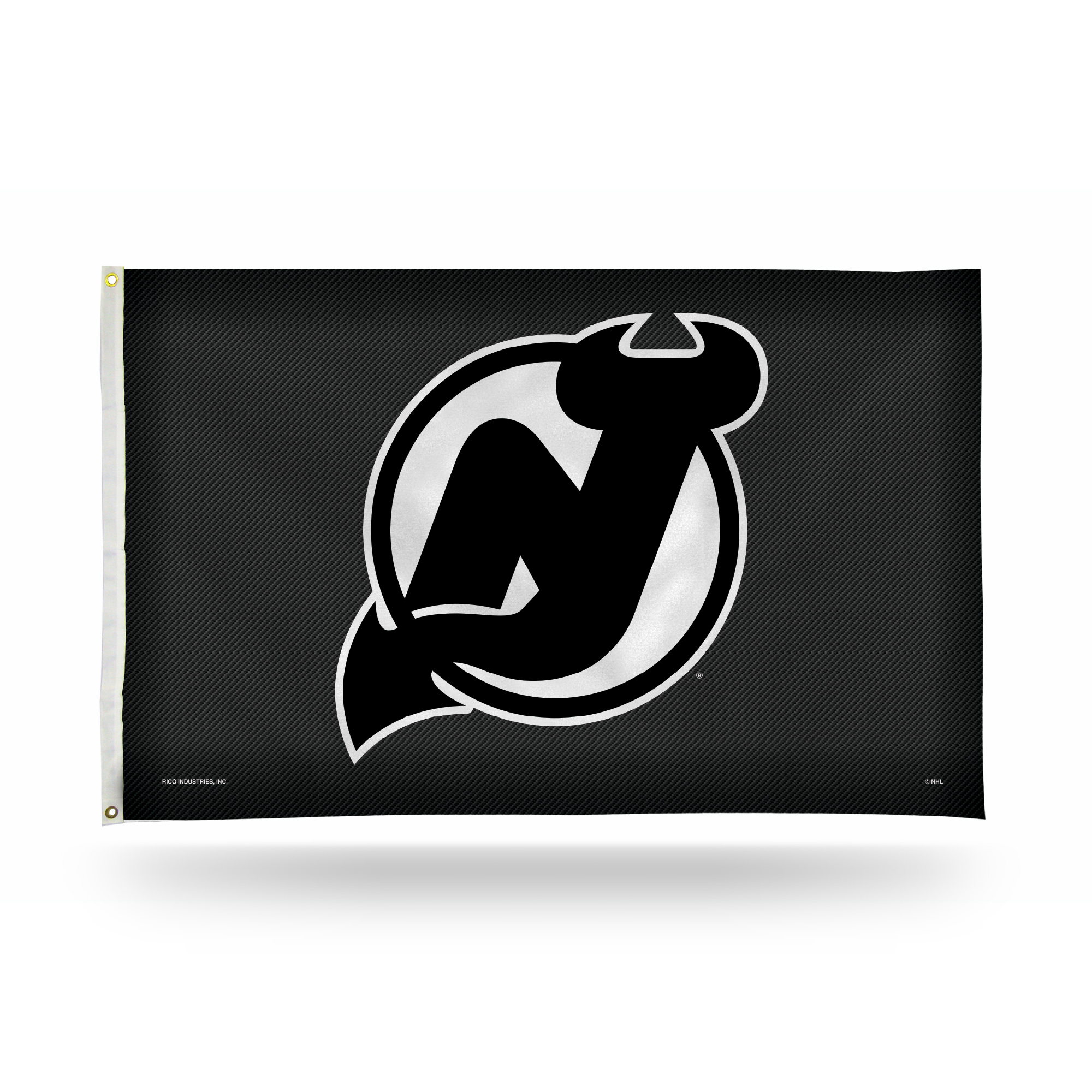 Rico Industries NHL Hockey New Jersey Devils Carbon Fiber 3' x 5' Banner Flag