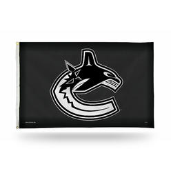 Rico Industries NHL Hockey Vancouver Canucks Carbon Fiber 3' x 5' Banner Flag
