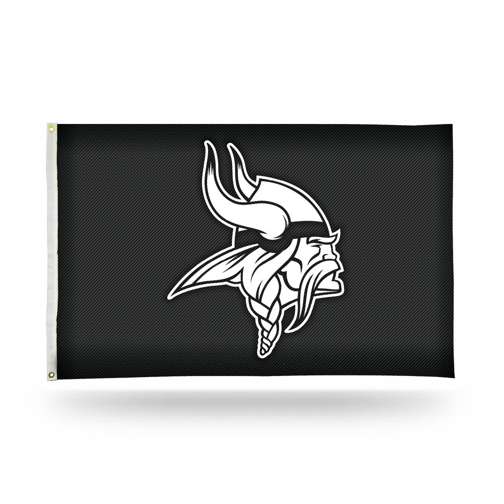 Rico Industries NFL Football Minnesota Vikings Carbon Fiber 3' x 5' Banner Flag