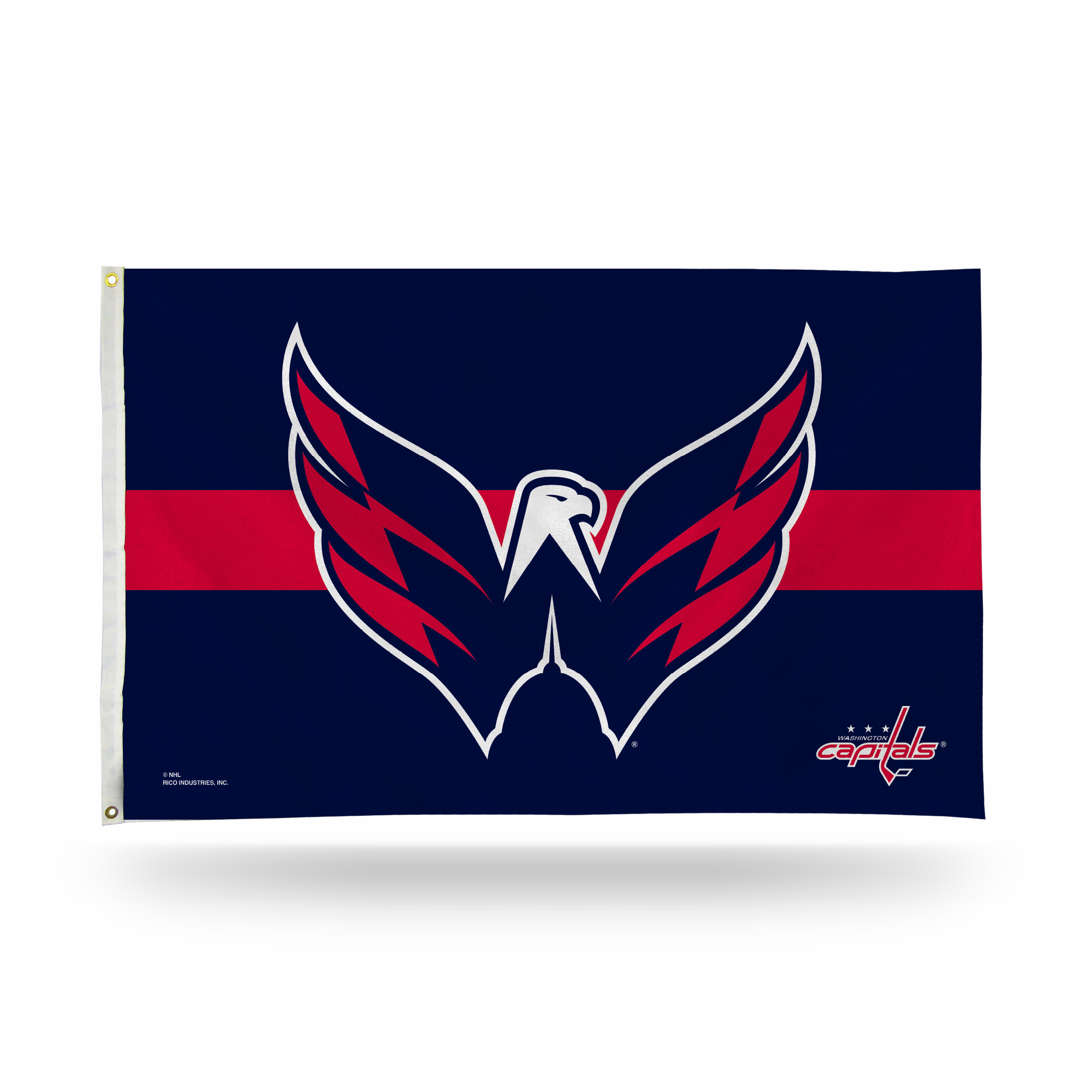 Rico NHL Rico Industries Washington Capitals Red-Stripe 3' x 5' Banner Flag
