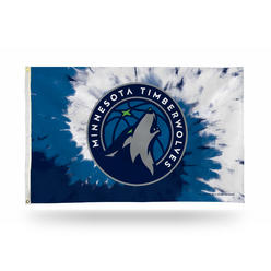 Rico Industries NBA Basketball Minnesota Timberwolves Tie-Dye 3' x 5' Banner Flag