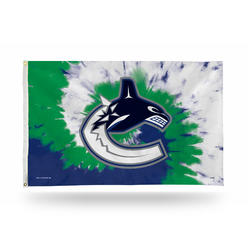 Rico Industries NHL Hockey Vancouver Canucks Tie Dye 3' x 5' Banner Flag