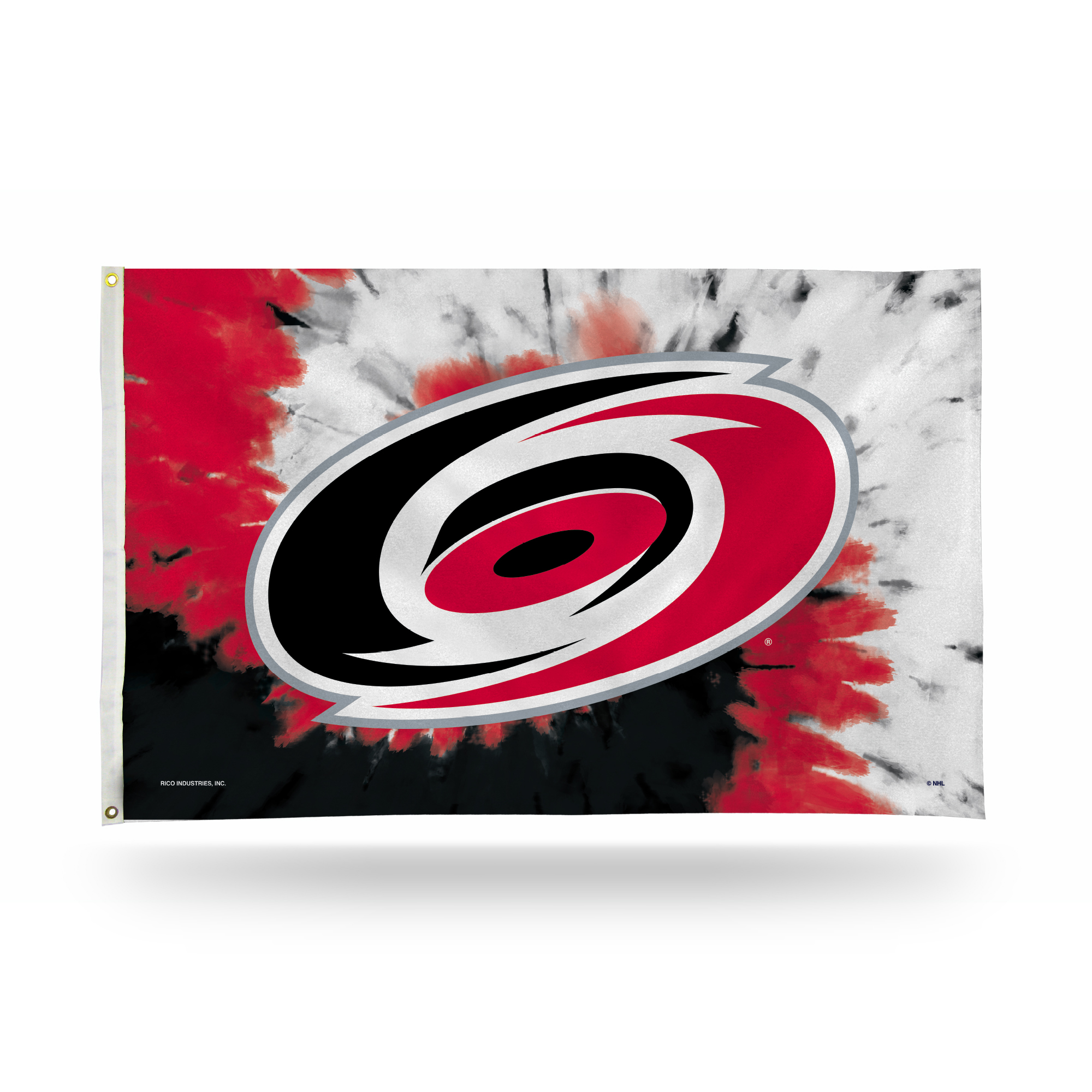 Rico Industries NHL Hockey Carolina Hurricanes Tie Dye 3' x 5' Banner Flag