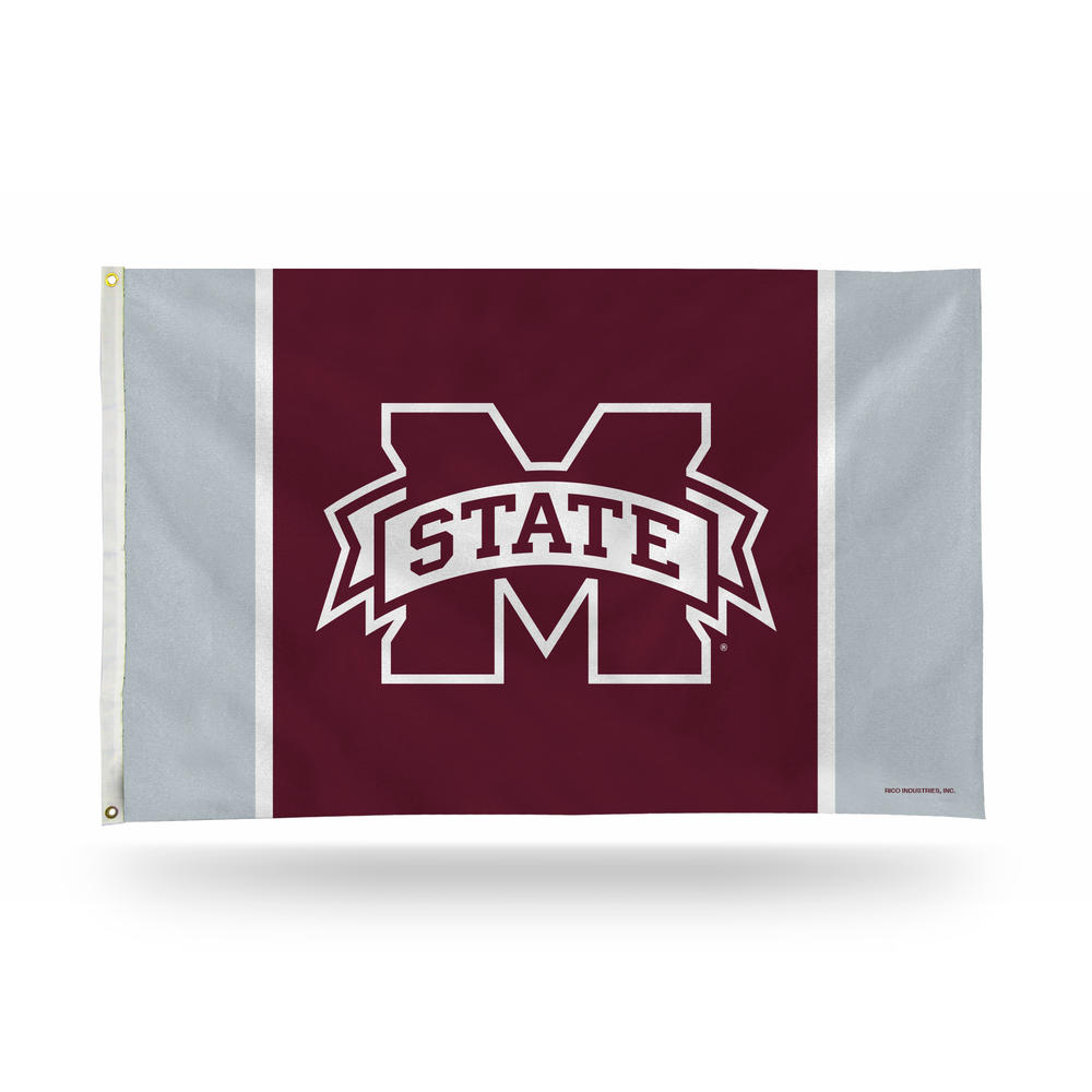 Rico Industries NCAA  Mississippi State Bulldogs State Flag 3' x 5' Banner Flag