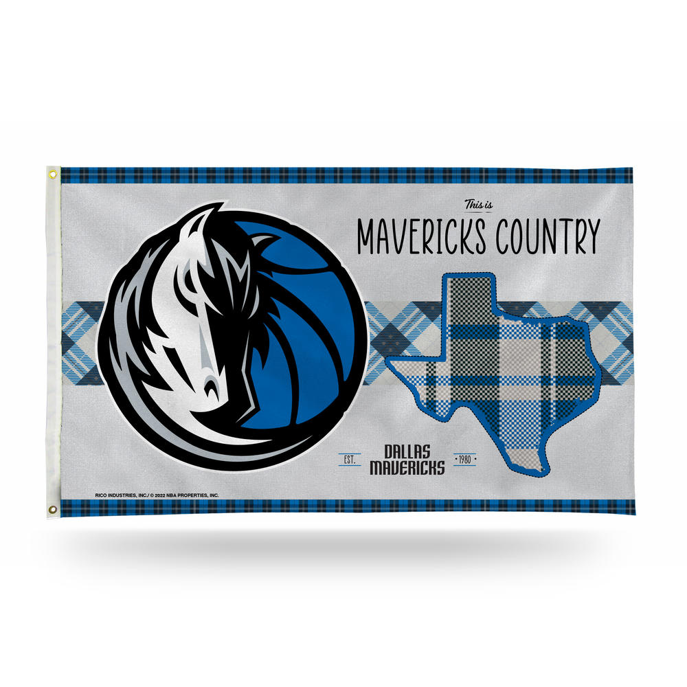 Rico Industries NBA Basketball Dallas Mavericks This is Mavericks Country 3' x 5' Banner Flag