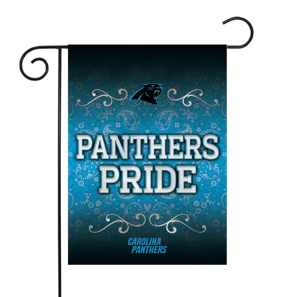 Rico Industries NFL Football Carolina Panthers Panthers Pride Double Sided Garden Flag